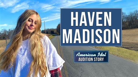 Feb 19, 2023 · Haven Madison sings original song “Fifteen” on American Idol Season 21 Auditions February, 19 2023 episode. “That was incredible,” said Lionel. “The vocal decisions you made was like ... 